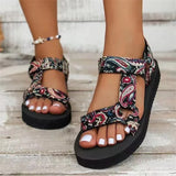 Summer Flat Women's Shoes Hemp Rope Set Foot Beach Sandals Outdoor All-match Casual Slippers Large Size Women Sandals