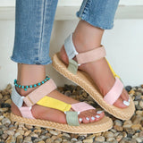 Women's fashion trend School Beach non-slip wear soft soled Velcro flat sandals