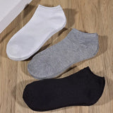 5 Pairs of Women's/men's Boat Socks Invisible Low Cut Anti Slip Summer No Show Ankle Socks Solid Color Casual Breathable