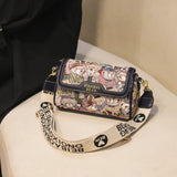 Casual crossbody bag, bear pattern, stylish and playful